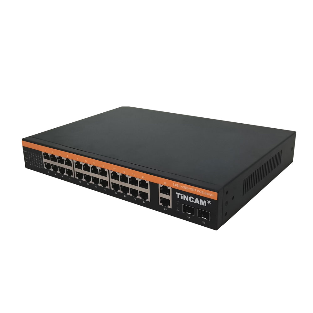 10/100/1000M 28 port desktop POE switch