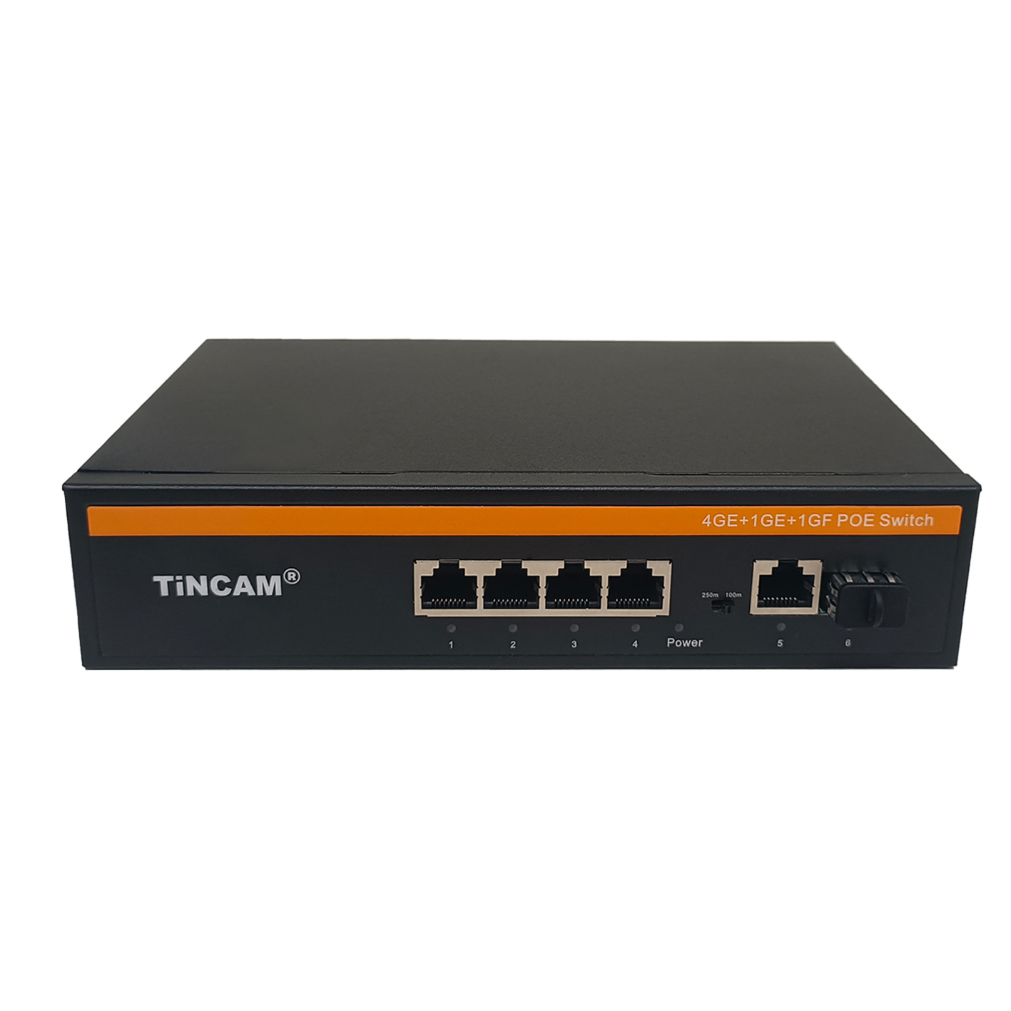 10/100/1000M 4* PoE Ports+1*Uplink  Port+1*1.25G Port  POE Switch  Internal Power Supply